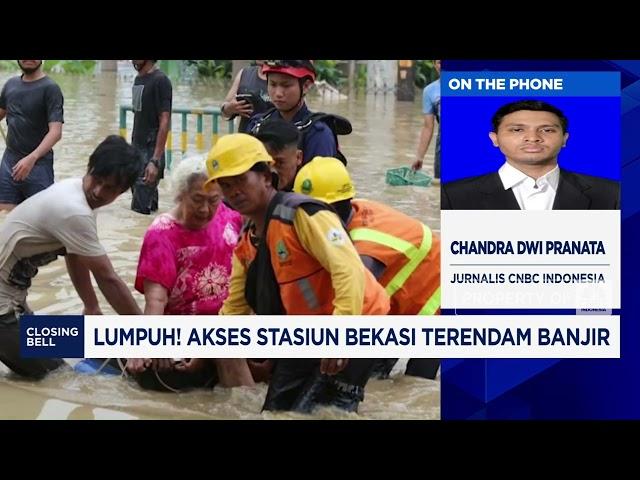 Perjalanan KRL Bekasi Terganggu Akibat Banjir