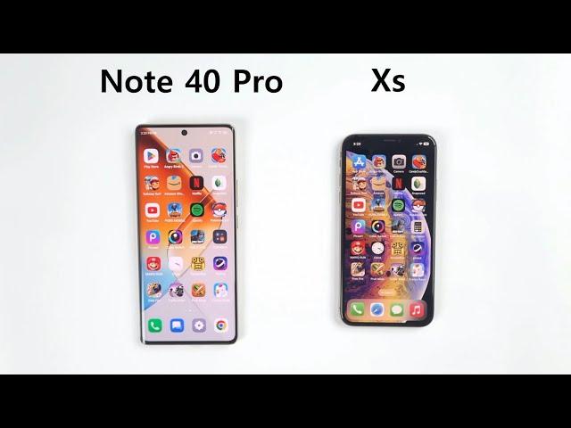 iPhone Xs vs Infinix NOTE 40 Pro - SPEED TEST!