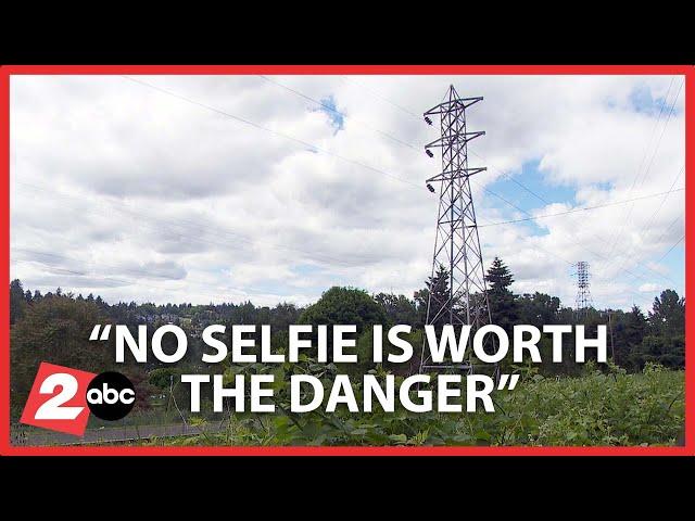 Person climbs powerline tower to take selfie, gets electrocuted, falls 40 feet