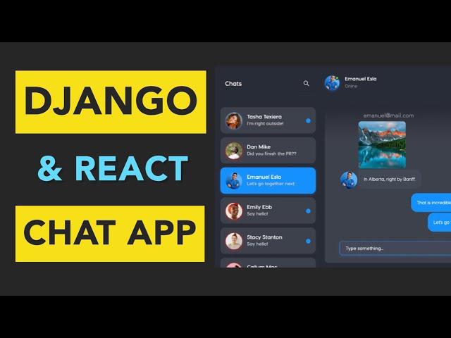 Django & React Chat - Best UI on YouTube (2023)   