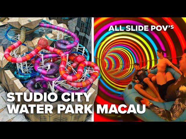 All water slides at Studio City Macau waterparks!