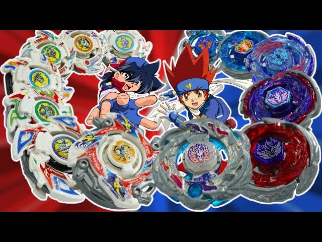 PEGASUS BEYS vs DRAGOON BEYS | Gingka VS Tyson | METAL FIGHT vs BAKUTEN SHOOT | BEYBLADE CROSSGEN