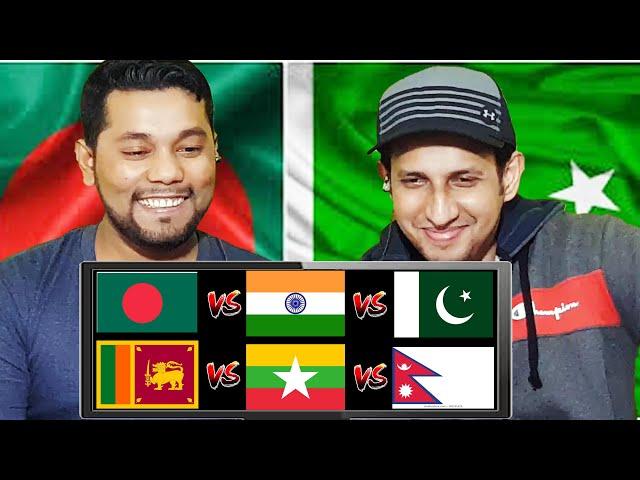 Reaction On Country Comparison: Bangladesh vs India vs Pakistan vs Sri Lanka vs Nepal vs Myanmar