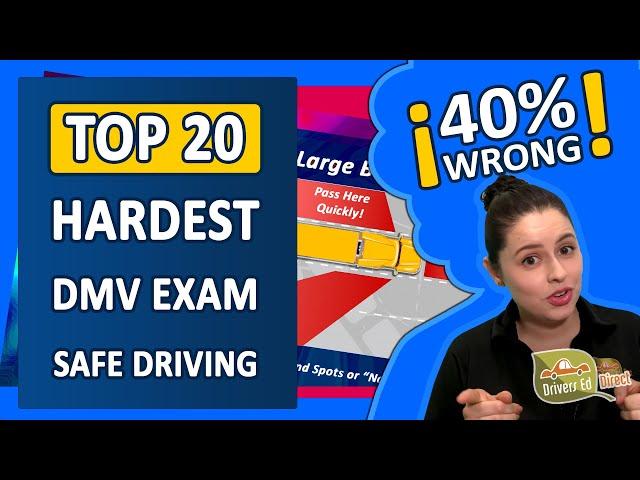 20 Essential DMV Questions: Answers to the 20 Hardest Permit Questions for the "Safe Driving" Topic