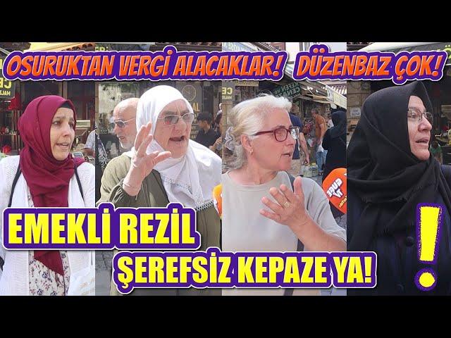 EMEKLİ REZİL! | Sokak Röportajı | Ekonomi | Konya | Halk