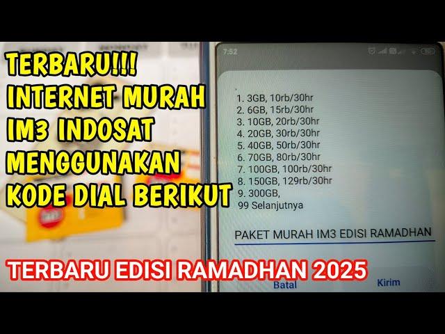 PAKET MURAH IM3 INDOSAT RAMADHAN 2025