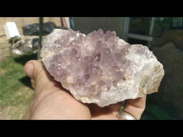 451.00g CALIFORNIA PURPLE HEART PHANTOM AMETHYST CLUSTER