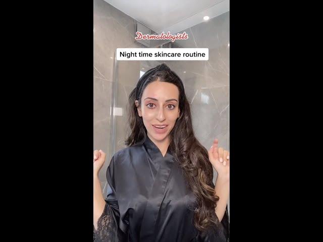 Dermatologist night time skincare routine | Dr Adel #shorts