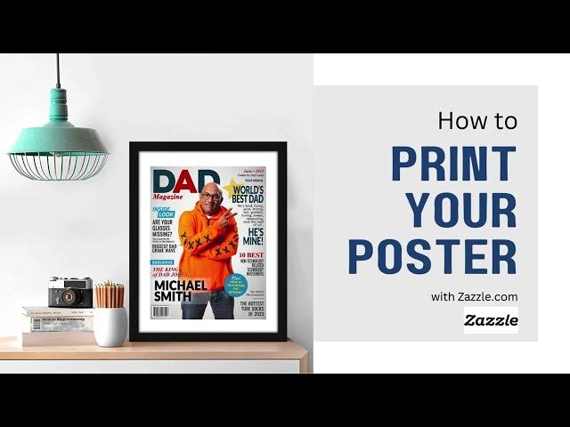 Printing your Custom Portrait - Endless Options with Zazzle - Frame Styles, Papers, Colors & More