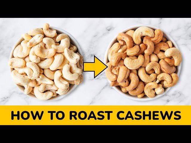 How to Roast Cashew Nuts at Home | Easy Oven Roasted Cashews | Oil-Free Recipe