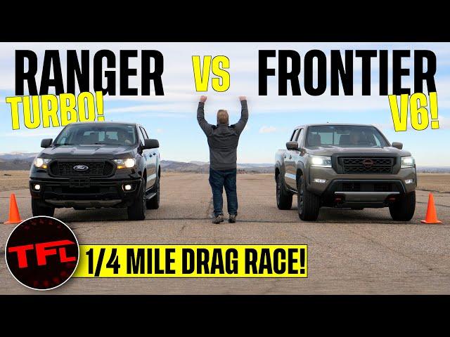 You May Think the Ford Ranger Is Hands-Down Quicker Than the Nissan Frontier...But There's a Twist!