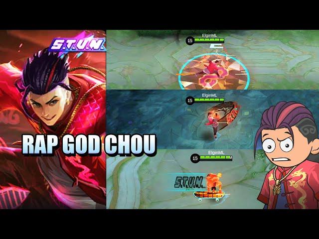 THE RAPPER CHOU IS HERE! - CHOU'S STUN SKIN WITH EXCLUSIVE VOICE LINES - MOBILE LEGENDS