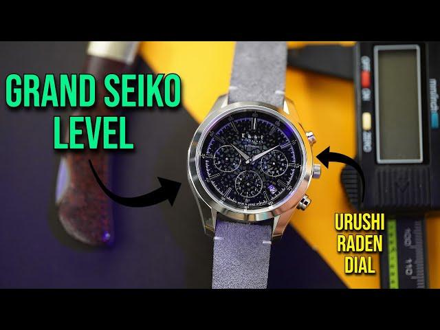 Grand Seiko Level - Knot Timepieces URUSHI Raden Dial - Seiko Chronograph Automatic Sumi Monochrome