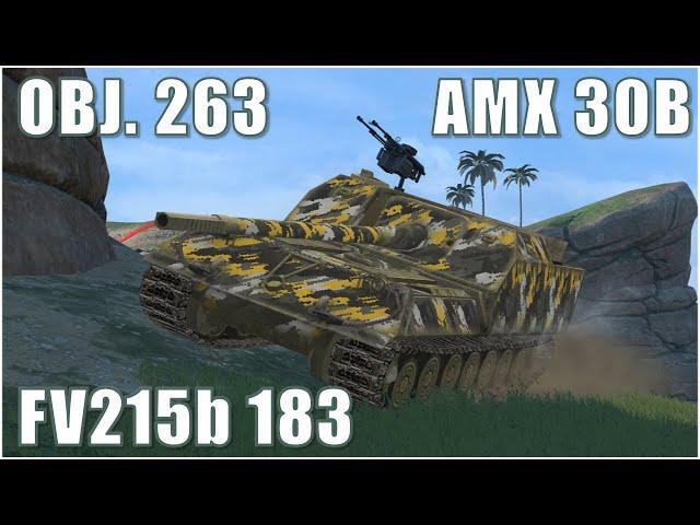 Obj. 263, AMX 30b & FV215b 183 ● WoT Blitz