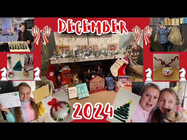 December 2024 Family vlog - Includes 3 Quick and easy Christmas crafts! Home Education UK