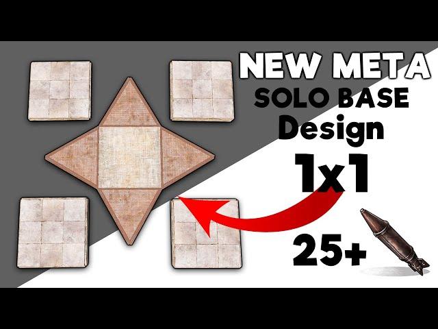 RUST - NEW META Solo Base Design | 25+ rockets