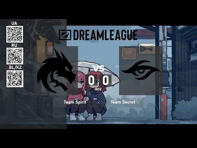 Team Spirit vs. Team Secret - DreamLeague Season 22 - Group Stage 1 - BO2 @4liver