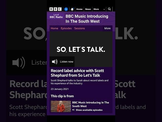 Scott Shephard interview on BBC Radio Devon with Sarah Gosling