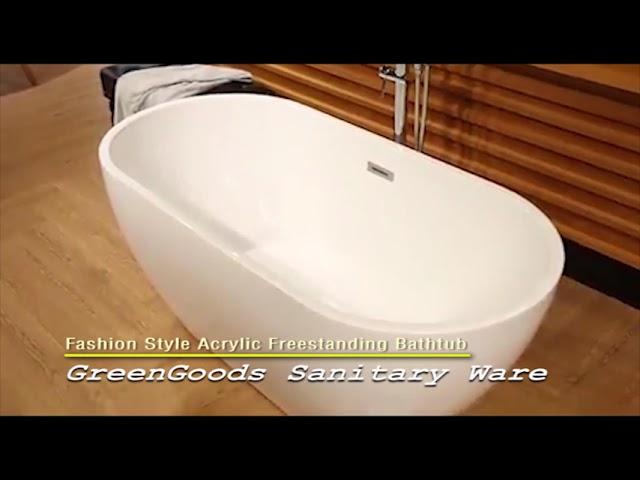 Fashion Style Acrylic Freestanding Bathtub