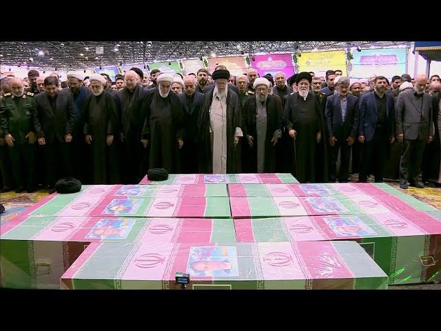 Iran's Supreme Leader Leads Raisi Funeral Prayers