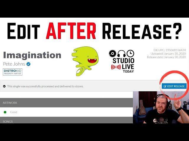 DistroKid - How to EDIT a song/album AFTER releasing