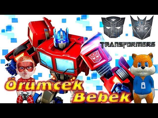 Örümcek Bebek ve Sincap Transformers Oynuyor Örümcek Bebeğin Tablet Oyunları