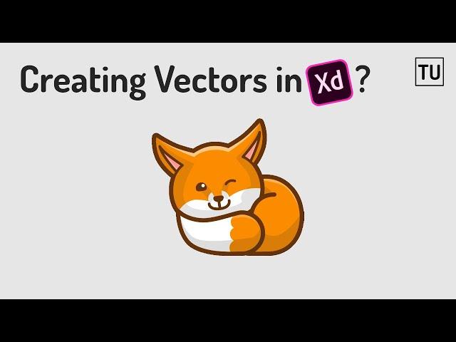 Little Fox vector Creation In Adobe Adobe XD