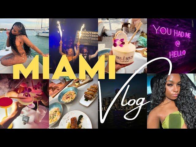 MIAMI VLOG: SPRING BREAK TRIP | missed flight? nikki beach, boat ride, brunch, clubs, all nighters