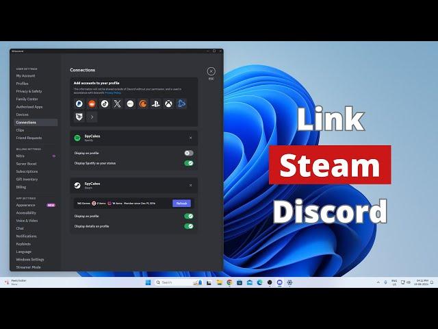 How to Link Steam to Discord