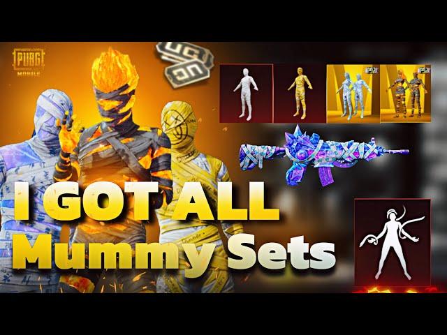 MUMMY SET CRATE OPENING | I GOT ALL SETS  | INFERNO FIEND (FIRE MUMMY) CRATE OPENING | PUBG MOBILE