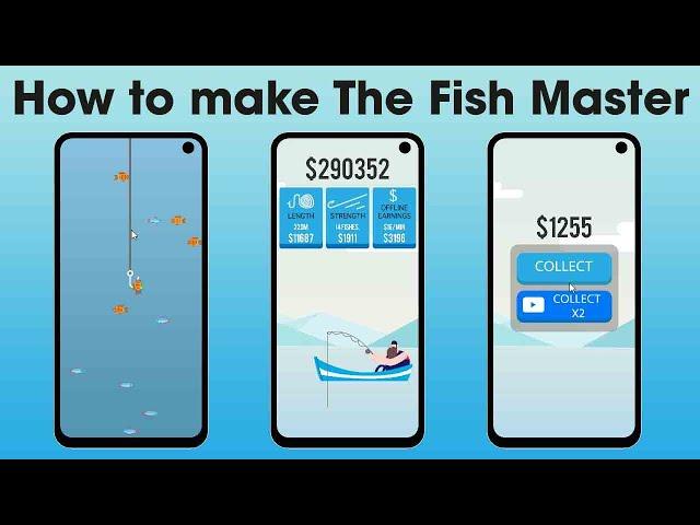 How to make FishMaster in Unity (Hyper-Casual The Fish Master Complete Tutorial) in ONE HOUR