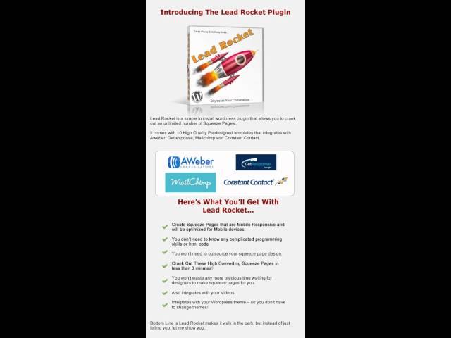 Lead Rocket Plugin Review + Bonus - Are You Getting Enough Leads?