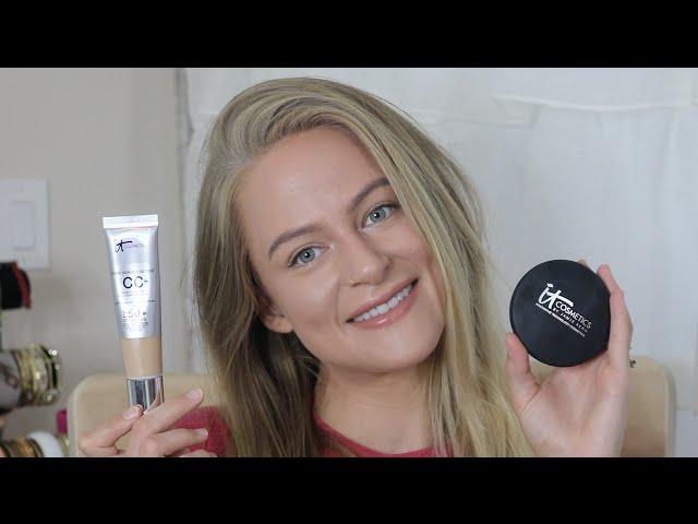 It Cosmetics CC Cream & Celebration Powder Foundation Review & Demo | Amber Fiorentino