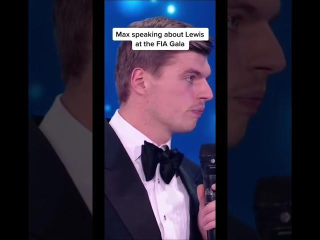 Max Verstappen speaking about Lewis Hamilton at the FIA Gala #F1 #F1shorts