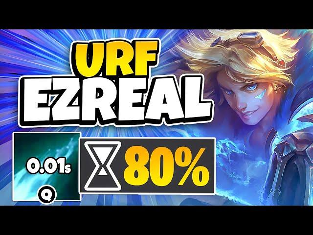 *BUFFED EZREAL IN URF* Q IS ON 0.1 SEC COOLDOWN (GATLING GUN EZREAL)