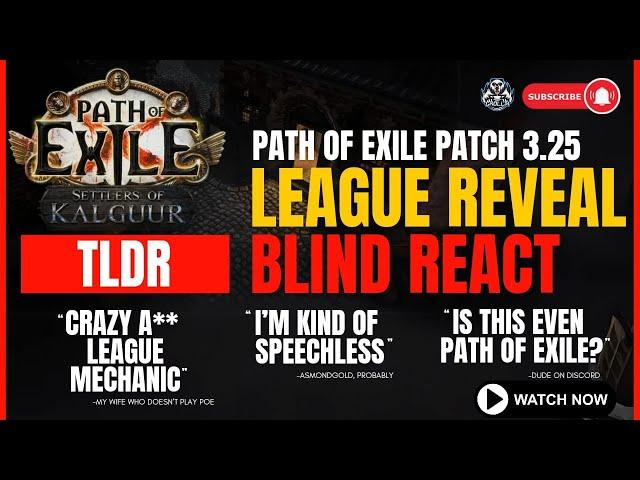 Path of Exile | 3.25 League Reveal/Patch Notes | Are Minions Good This League?