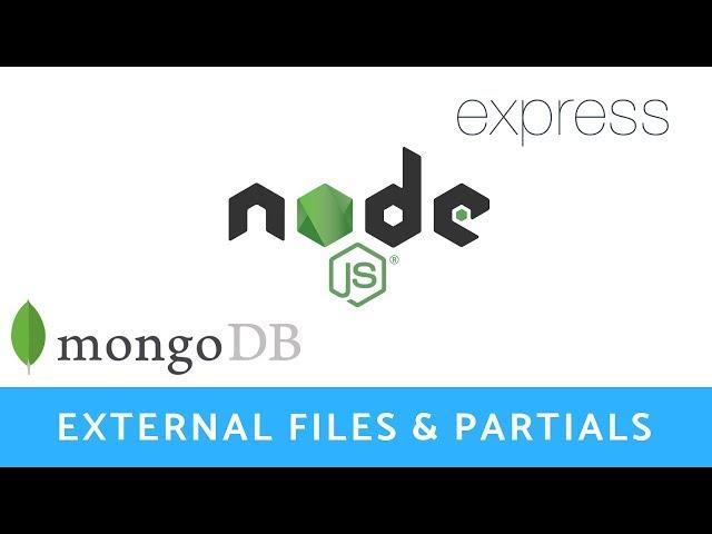 Node.js & Express ep. 8 - External Files & Partials