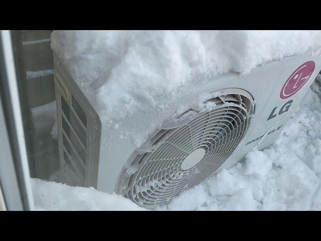 Daikin and LG heat pumps running after heavy snowfall