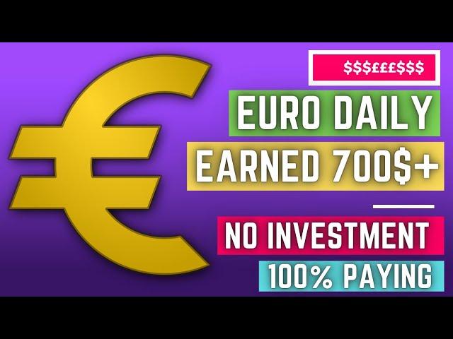 Euro daily without any invest.Made over 692$ euro with Live proof.The best free earning app 2025.