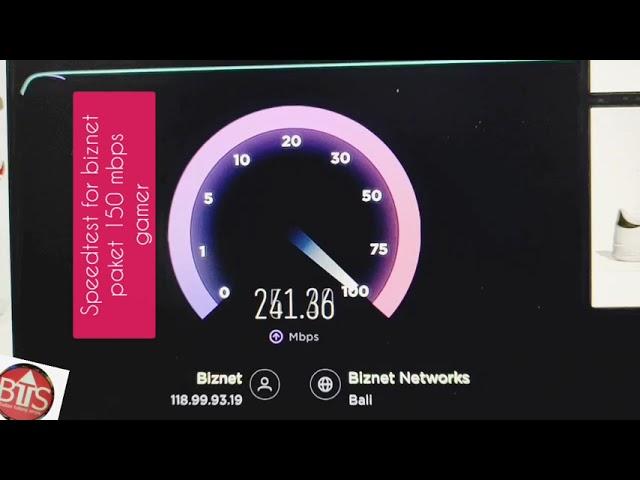 BIZNET HOME 150Mbps Internet Speedtest GANTI Router