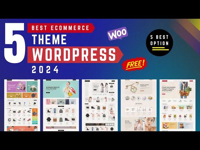 Best eCommerce Theme Wordpress 2024 | BEST FREE WooCommerce Themes For WordPress 2024