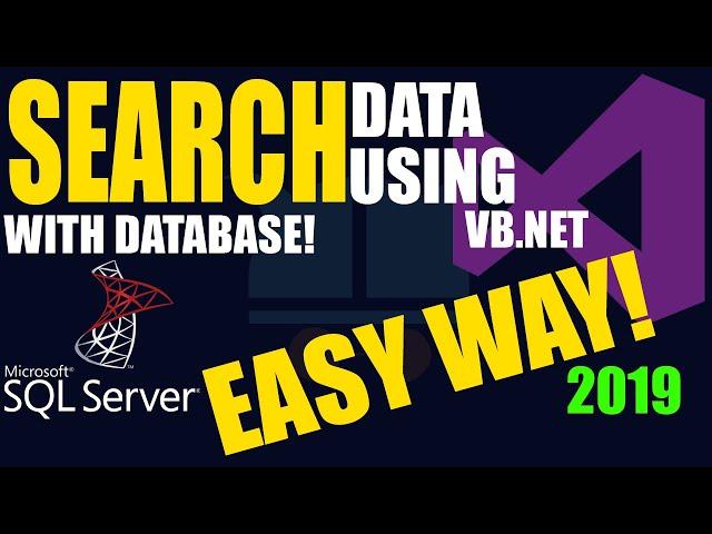 VB.NET 2010 | RETRIEVE DATA USING TEXTBOX W/ SQL SERVER 2008 | WINFORM TUTORIAL