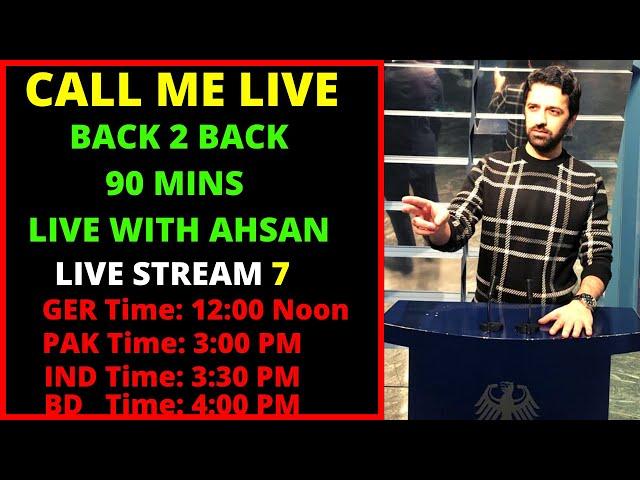 LIVE with Ahsan Hayat | Life in Germany | Q & A Session with Ahsan