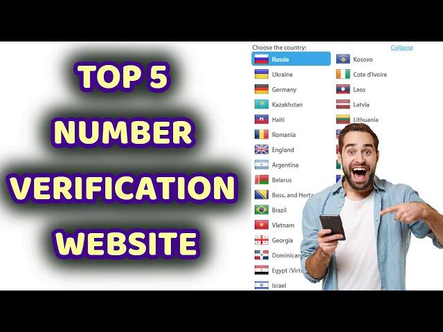 Top 5 Number Verification Website (2021) | Get Number For SMS Verification & OTP verification |