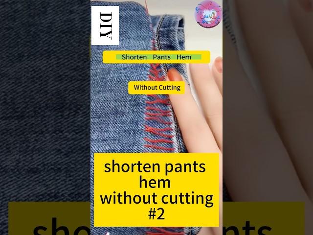 How to Repair Shorten Pant Hems without Cutting Quick and Easy Fix #3 #Diy #tips #Shorts