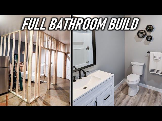 Building a Full Bathroom + Mudroom in 10 Minutes!