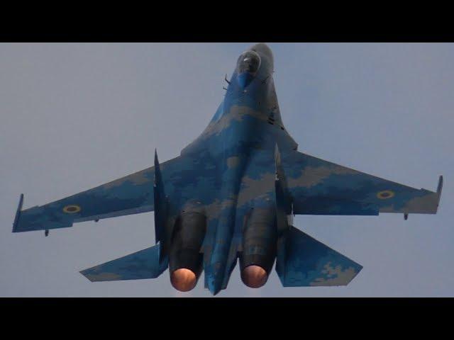 4Kᵁᴴᴰ UKRAINIAN AIR FORCE SU-27 FLANKER - WINNER OF THE BEST SOLO JET DISPLAY @ RIAT 2019