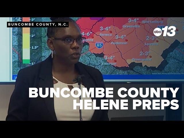 Buncombe County leaders update on storm preps, impacts (10 a.m.)