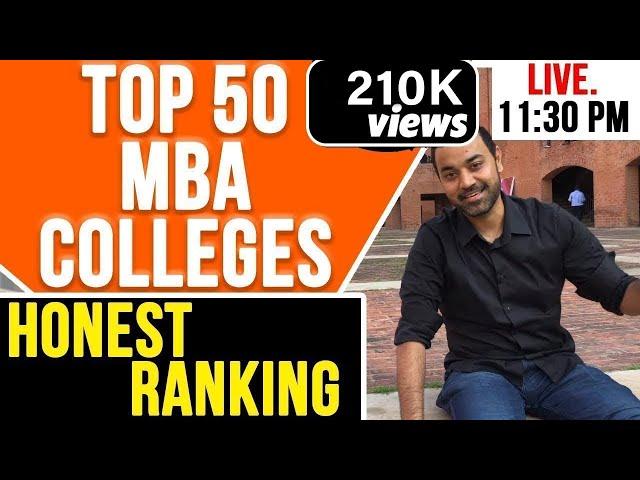 Top 50 MBA Colleges In India | Placements | 2020 HONEST RANKING | NIRF | B school Ranking