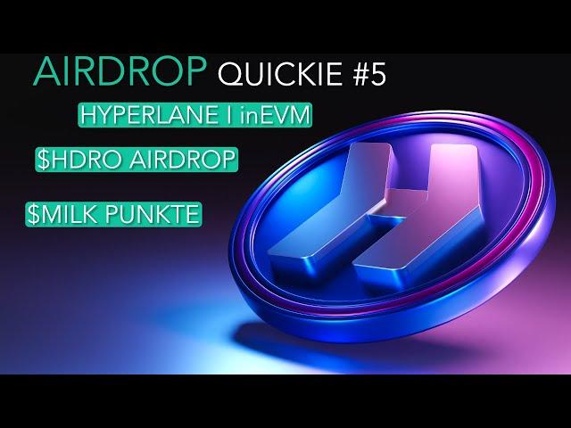 Airdrop Quickie #5 I Hyperlane mit Injective nutzen I Hydro Airdrop checker online I milkTIA Punkte